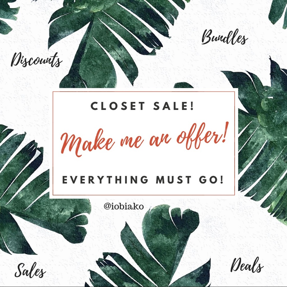 Clear out sales! Everything must go!